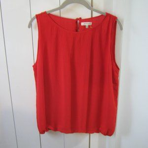 Max Studio Red Sleeveless Blouse